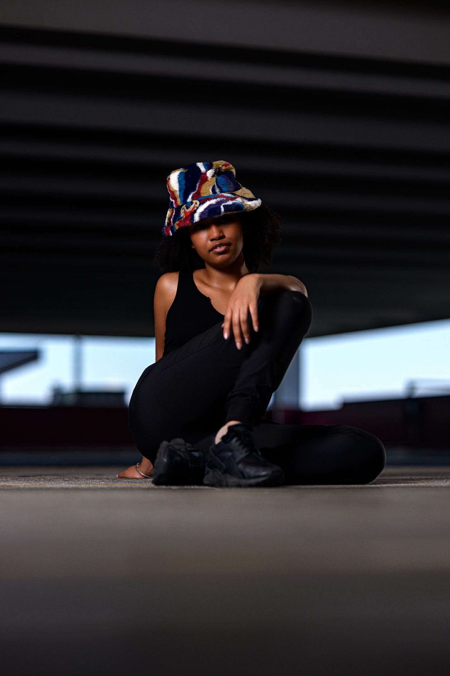 Electric Bloom” – 1/1 Glow-in-the-Dark Fuzzy Bucket Hat