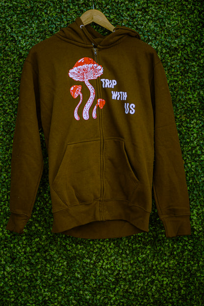 Trip With Us Zip-up Hoodies