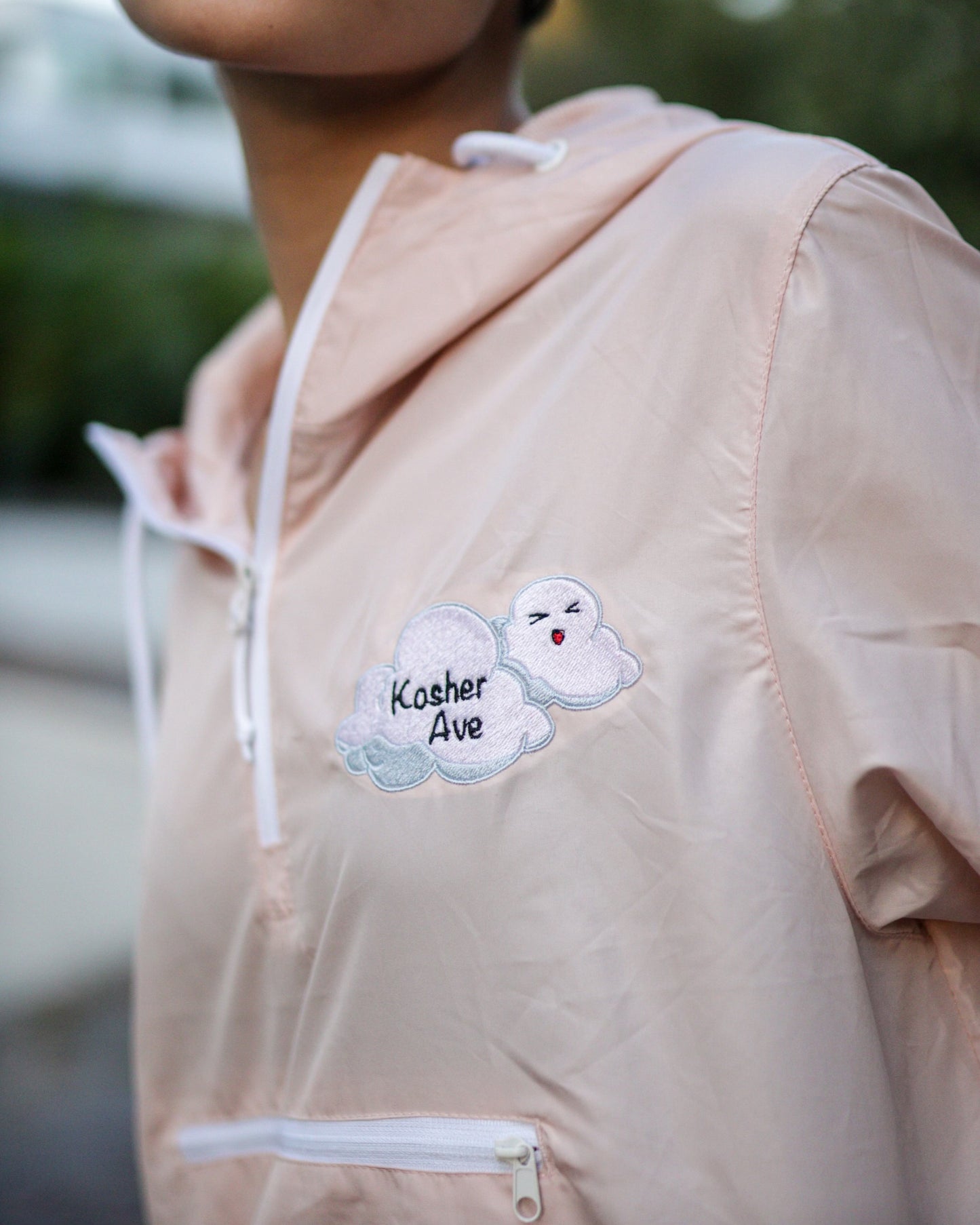 Head in The Clouds Crop Windbreaker