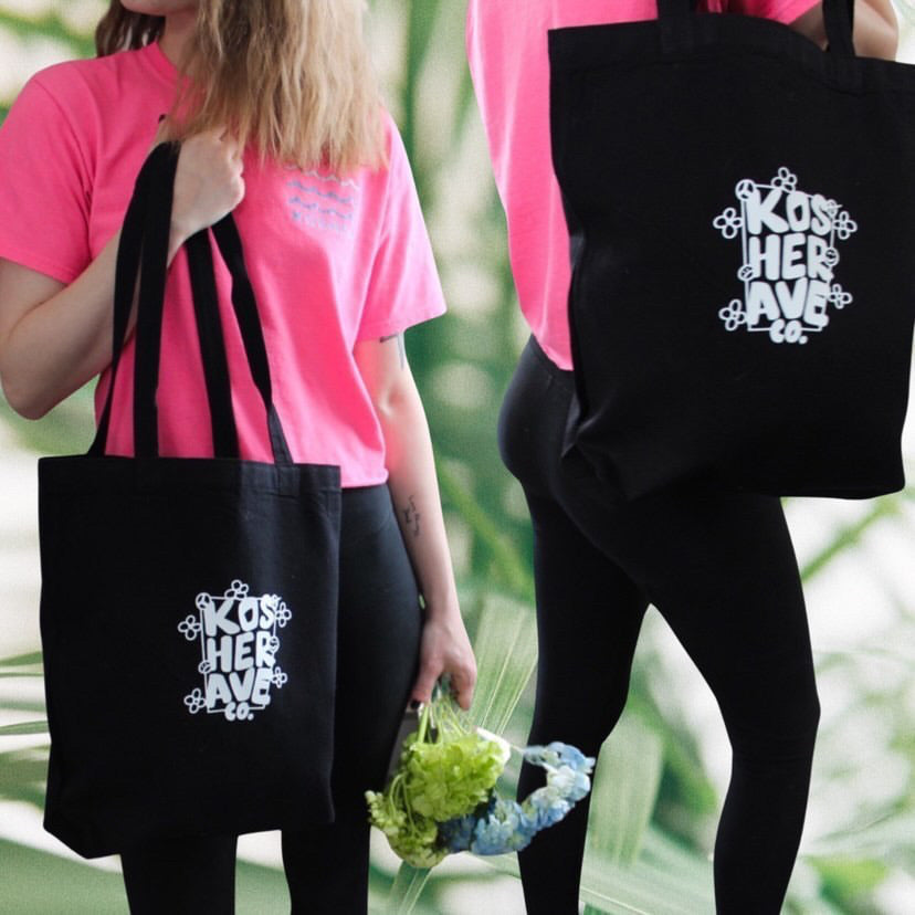 Smell The Flowers Kosher Tote Bag